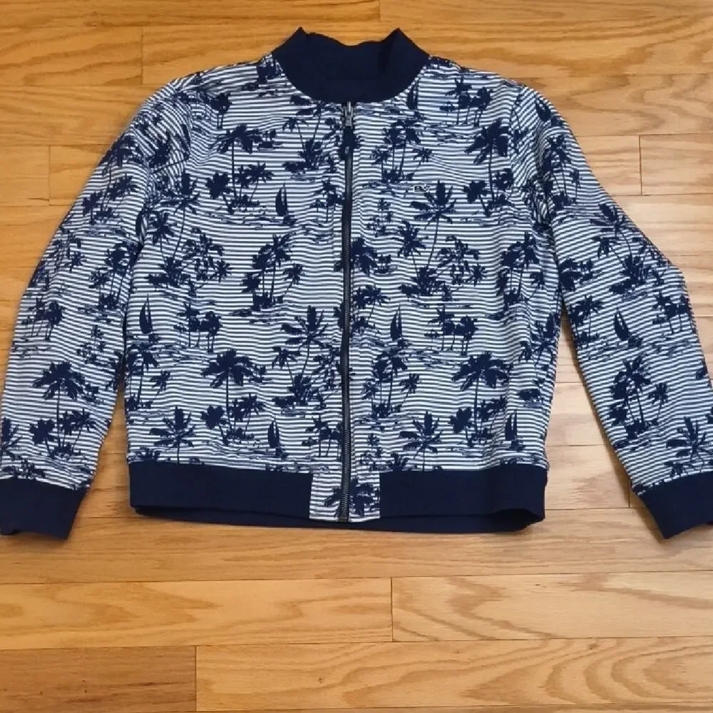 Vineyard Vines Boys Blue Reversible Jacket, Size L GU-D